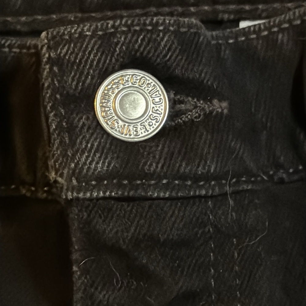 Levi’s 505 Vintage 1998 Black Wash Jeans SZ 36/32 - Picture 4 of 10